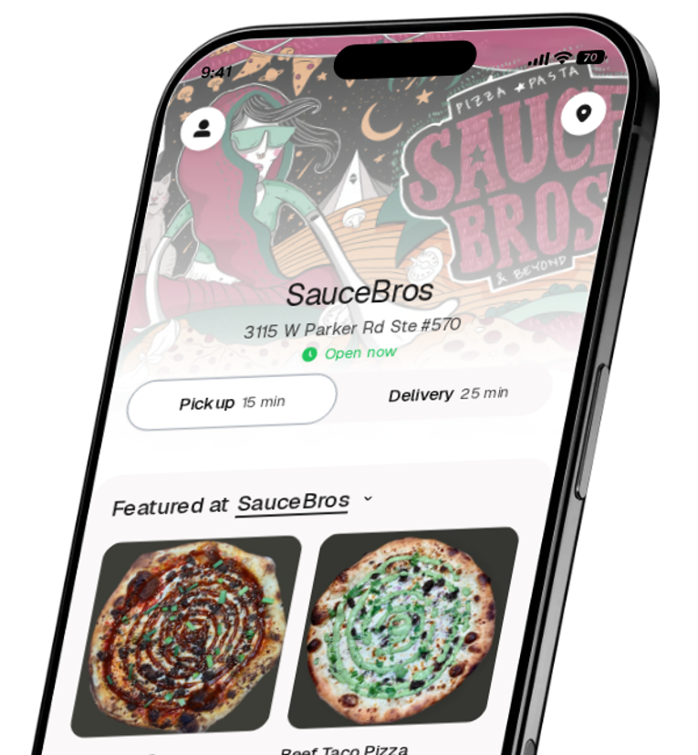 SauceBros app preview
